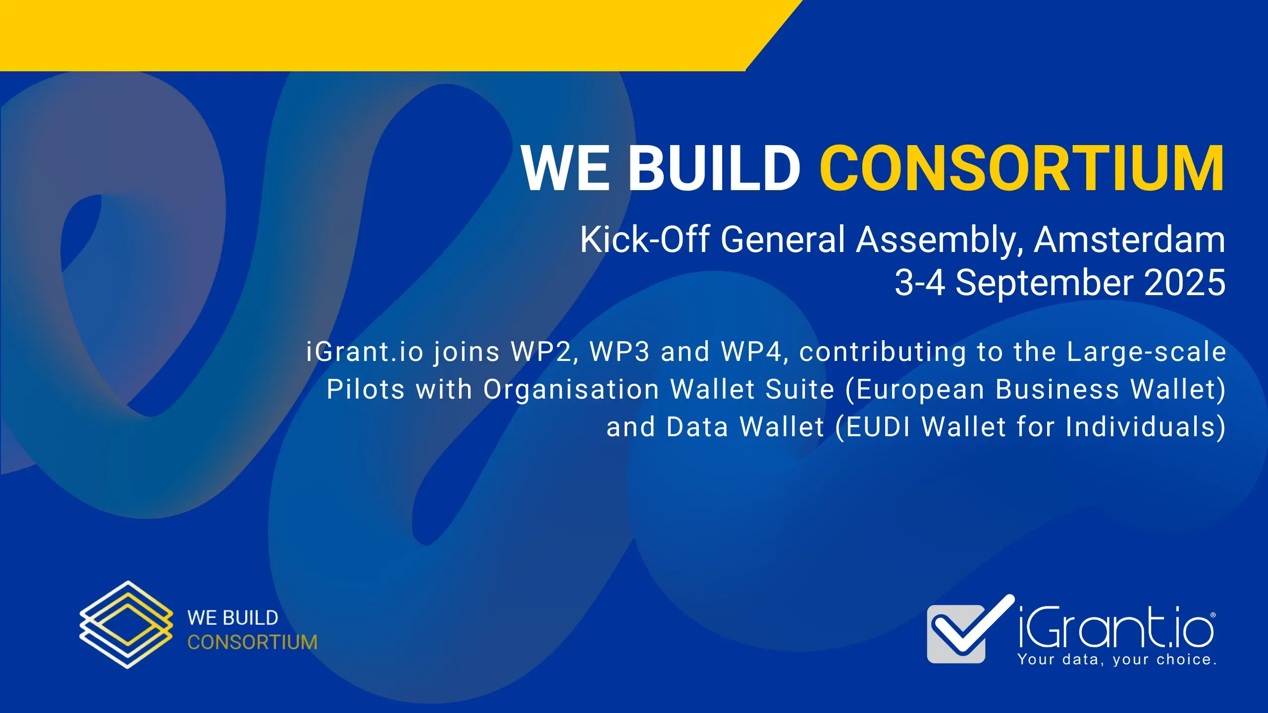 iGrant.io is part of the WE BUILD Consortium: Advancing EUDI Wallets and the European Business Wallets