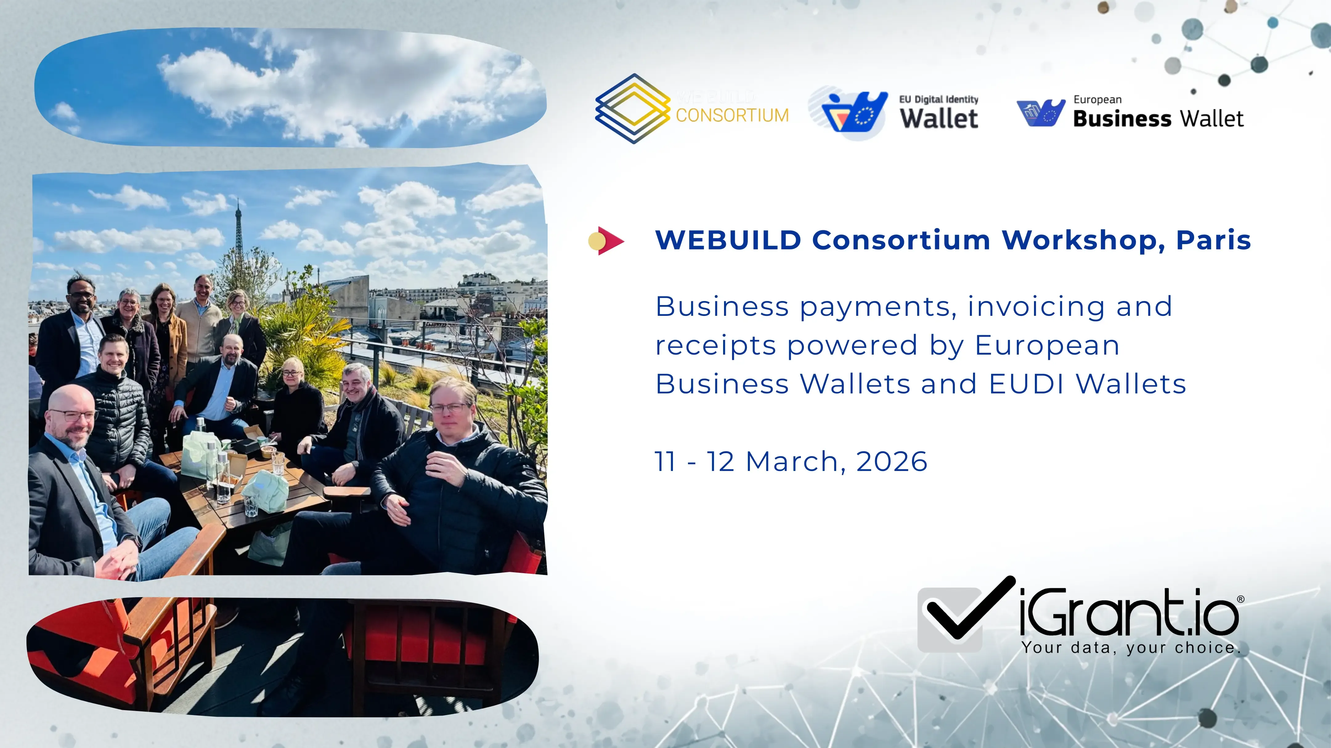 WE BUILD Consortium in Paris for advancing business transactions using EU Business and EUDI Wallet